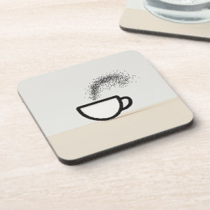 Abstract Coffee Cup Design Beverage Coaster