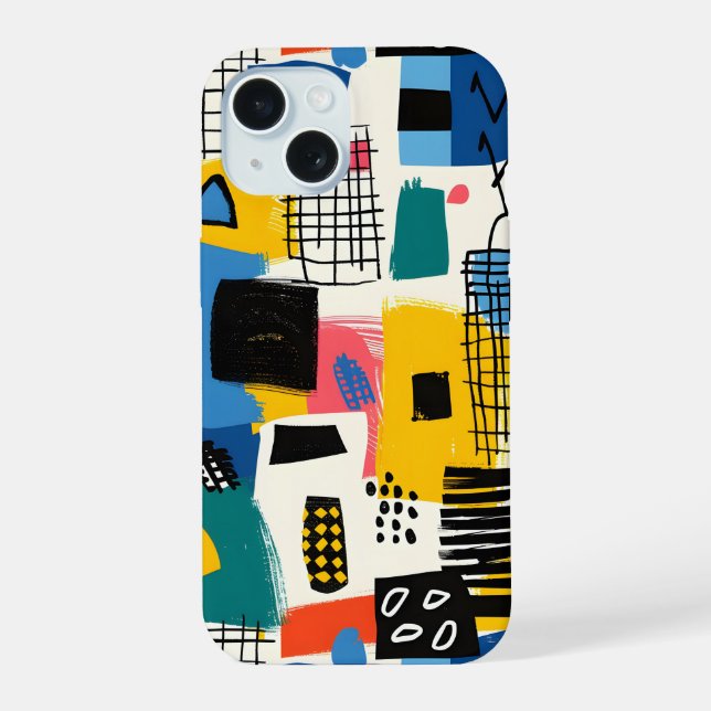 Abstract Collage Iphone Case (Back)