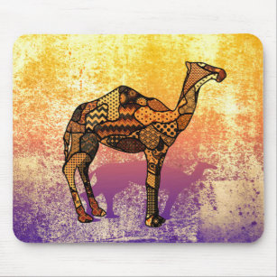 Abstract Collage Ozzy the Camel ID102 Mouse Pad