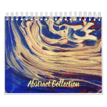 Abstract Collection calendar fluid art paintings