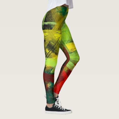 Abstract Color Art 17 Leggings