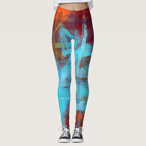 Abstract Color Art 19 Leggings