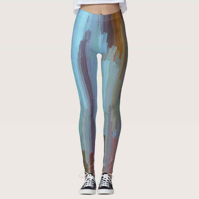 Abstract Color Art #21 Leggings (Front)