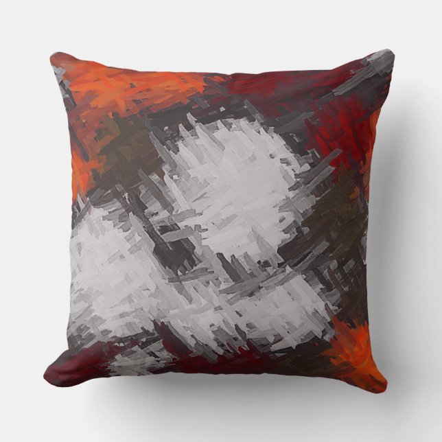 Abstract Color Art #21 Throw Pillow (Front)