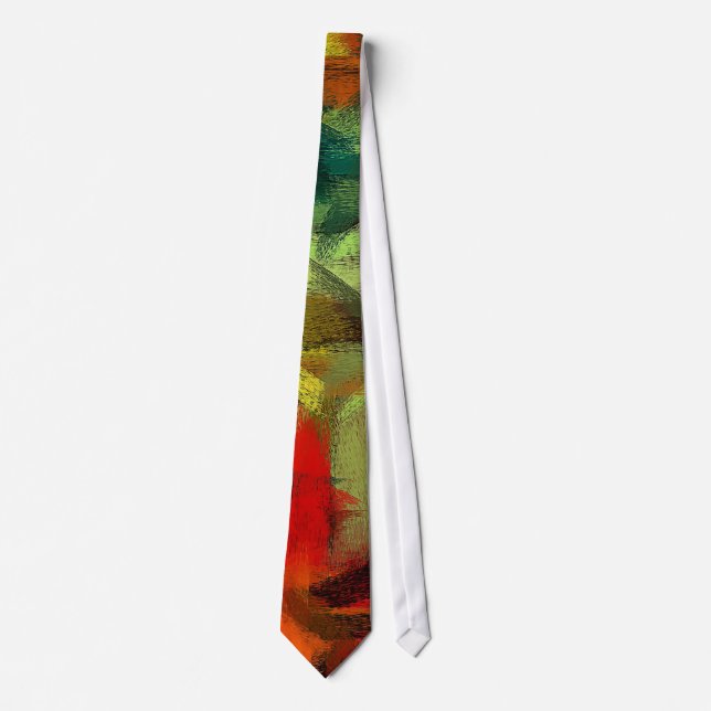 Abstract Color Art Neck Tie (Front)