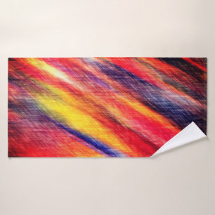 Abstract Color Bath Towel