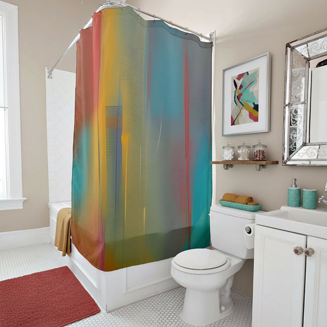Abstract color blend shower curtain (Creator Uploaded)