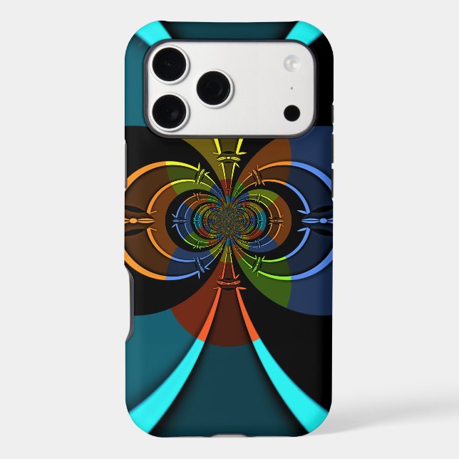 Abstract Color Burst Art Print Case-Mate iPhone Case (Back)