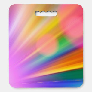 Abstract Color Burst Seat Cushion