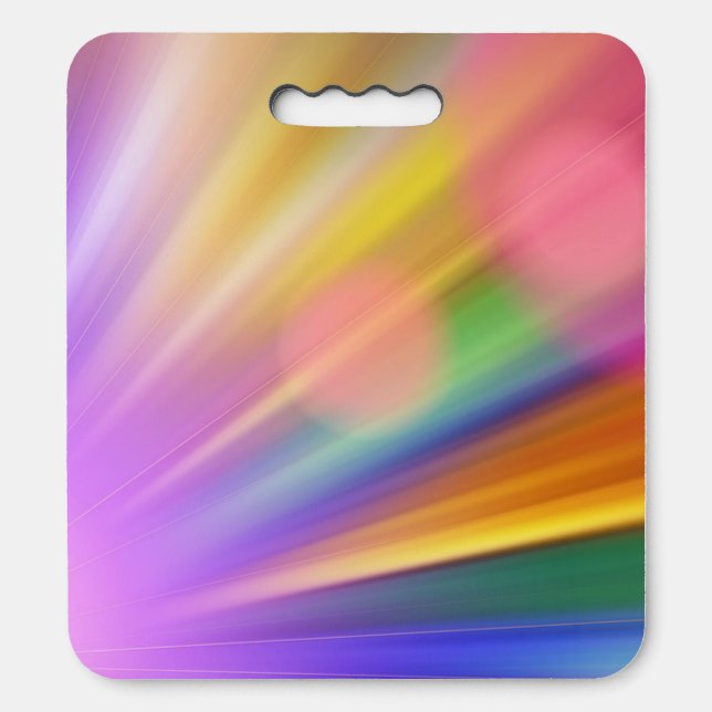 Abstract Color Burst Seat Cushion (Front Vertical)