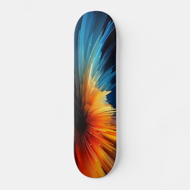 Abstract Color Burst  Skateboard (Front)