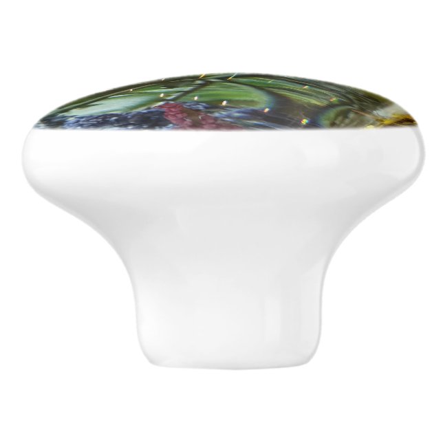 Abstract color ceramic knob (Side)