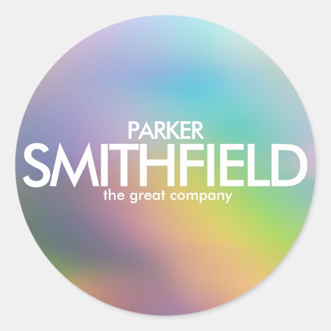 Abstract Color Classic Round Sticker (Front)