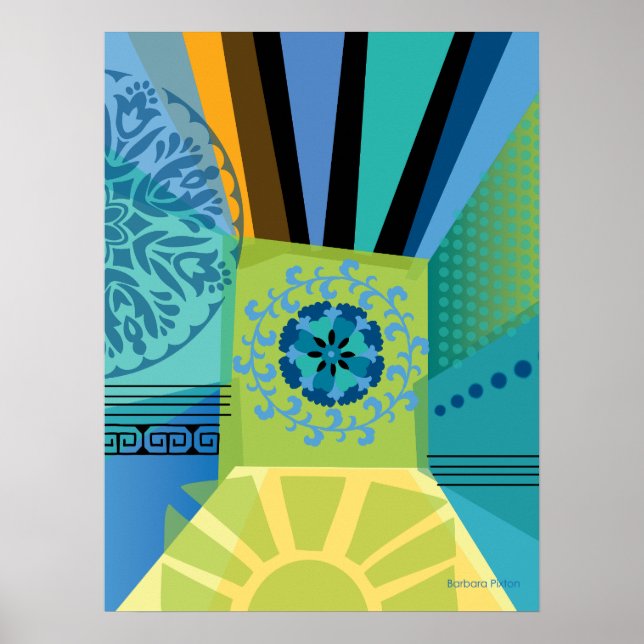 Abstract Color Collage Poster (Front)
