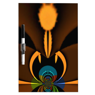 Abstract Color Contrast Art Print Dry Erase Board