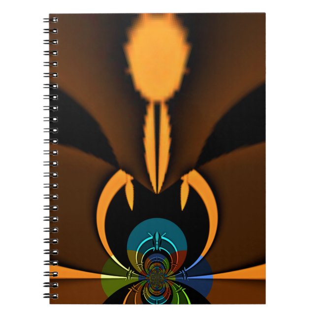 Abstract Color Contrast Art Print Notebook (Front)