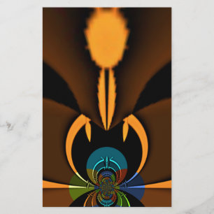 Abstract Color Contrast Art Print Stationery