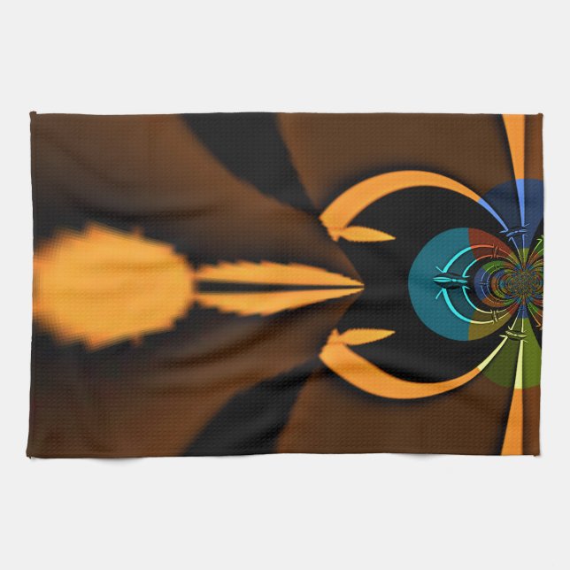 Abstract Color Contrast Art Print Towel (Horizontal)