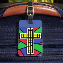 Abstract Color Cross Design