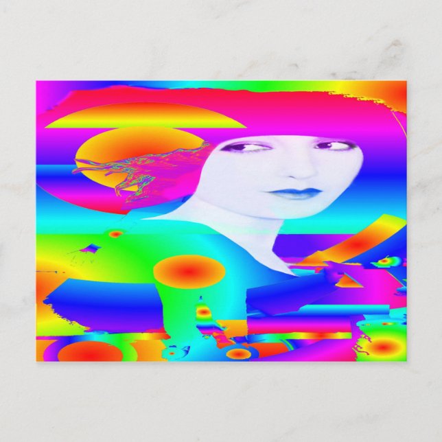 Abstract Color Dream Postcard (Front)