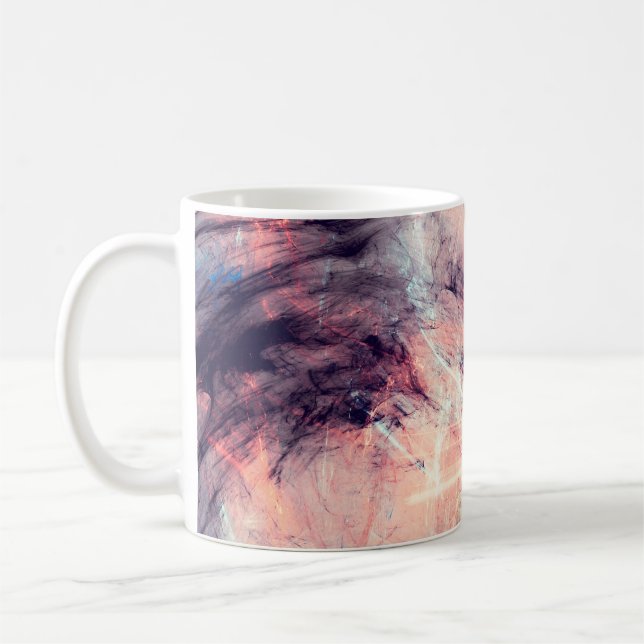 Abstract color dynamic background with lighting ef coffee mug (Left)
