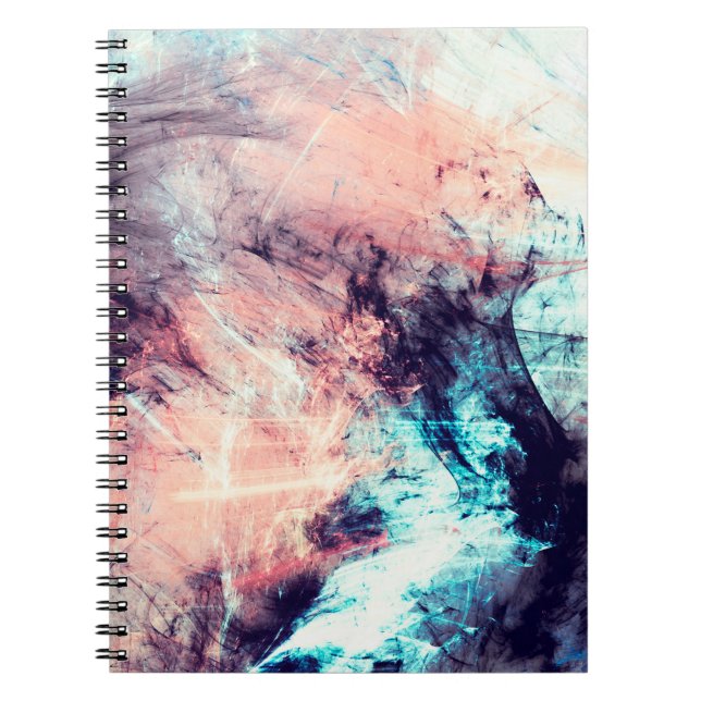 Abstract color dynamic background with lighting ef notebook (Front)