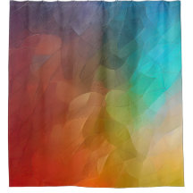 Abstract Color flow in shapes Shower Curtain