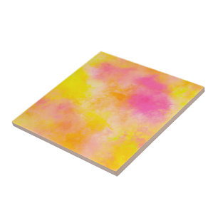 Abstract Color Gradient Luminous Joy Ceramic Tile
