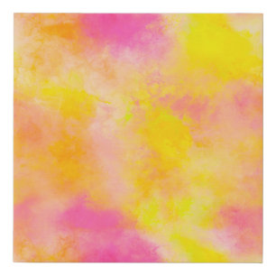 Abstract Color Gradient Luminous Joy Faux Canvas Print