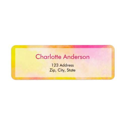 Abstract Color Gradient Luminous Joy Label