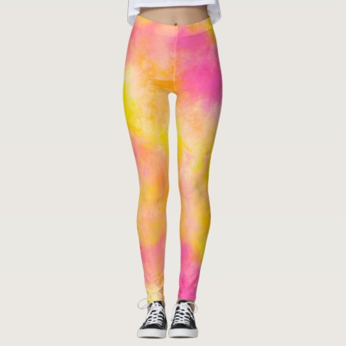 Abstract Color Gradient Luminous Joy Leggings