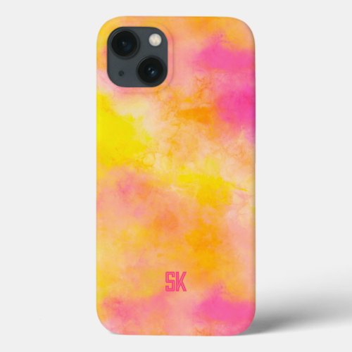 Abstract Color Gradient Luminous Joy Personalized iPhone 13 Case