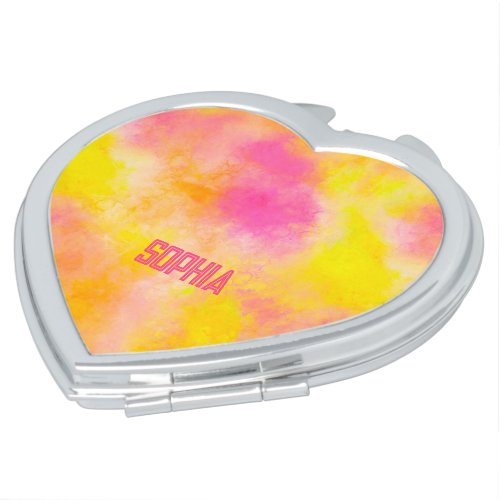 Abstract Color Gradient Luminous Joy Personalized Compact Mirror