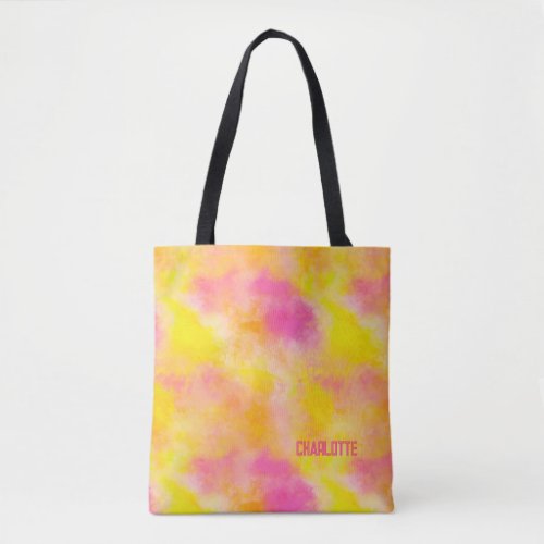 Abstract Color Gradient Luminous Joy Personalized Tote Bag