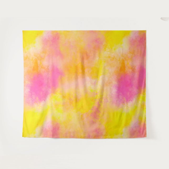 Abstract Color Gradient Luminous Joy Tapestry (Front (Horizontal))