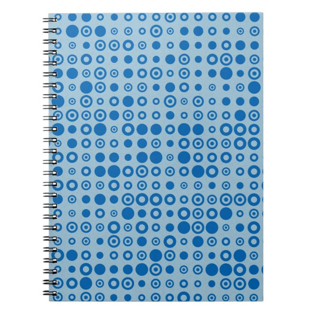 Abstract Color Halftone Dots generative art backgr Notebook (Front)