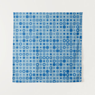 Abstract Color Halftone Dots generative art backgr Tapestry