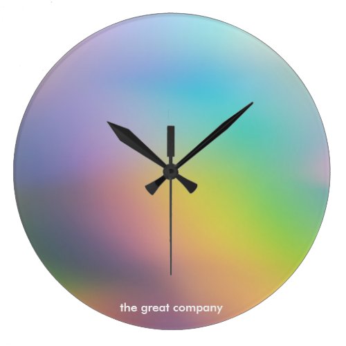 Abstract Color Large Clock