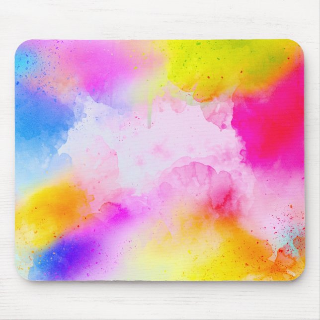 Abstract Color Mouse Pad (Front)
