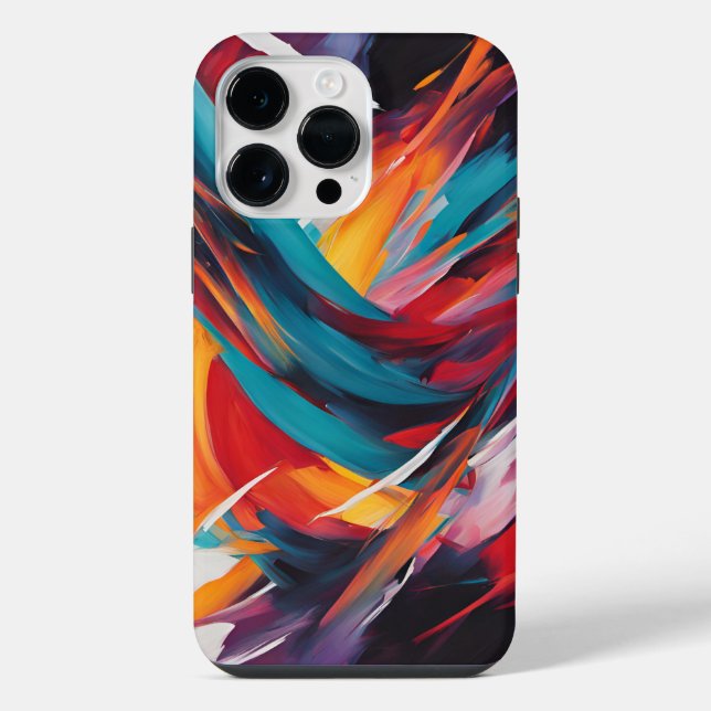 Abstract Color Movement Iphone Case (Back)