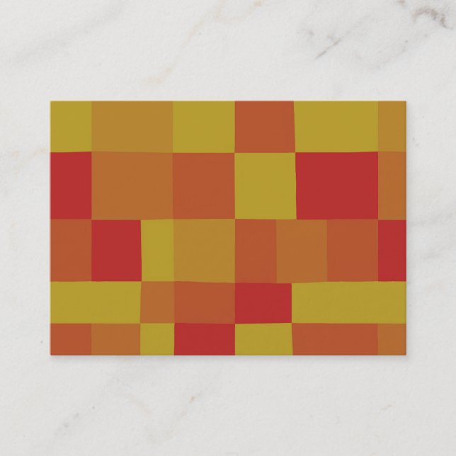 Abstract Color Patchwork Pattern 280913 Business Card (Front)