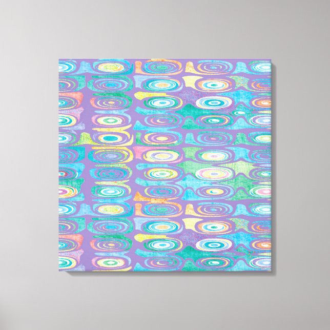 Abstract color pattern 1 canvas print (Front)