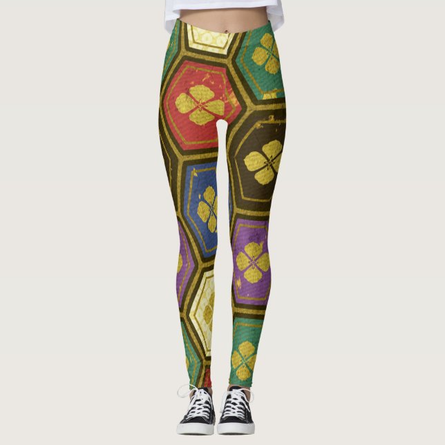 Abstract Color Pattern 1 Leggings (Front)