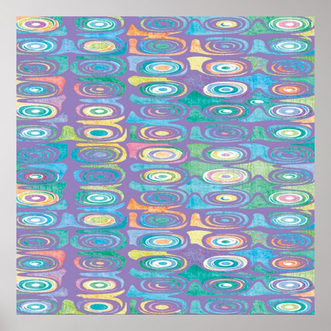 Abstract color pattern 1 poster (Front)