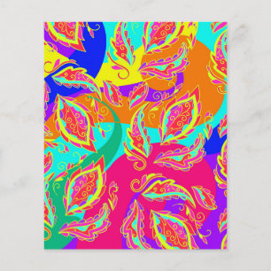 abstract,color,pattern, indian,mandala,pink, flyer