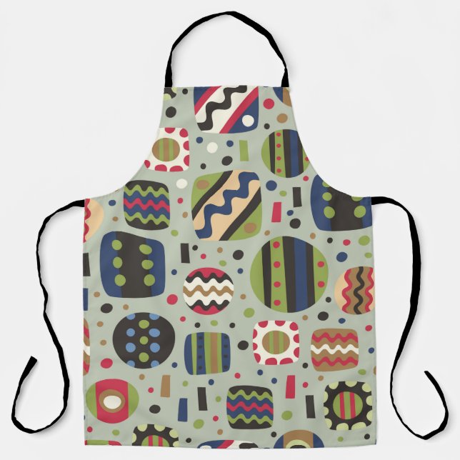 abstract color pattern textiles, interior designli apron (Front)