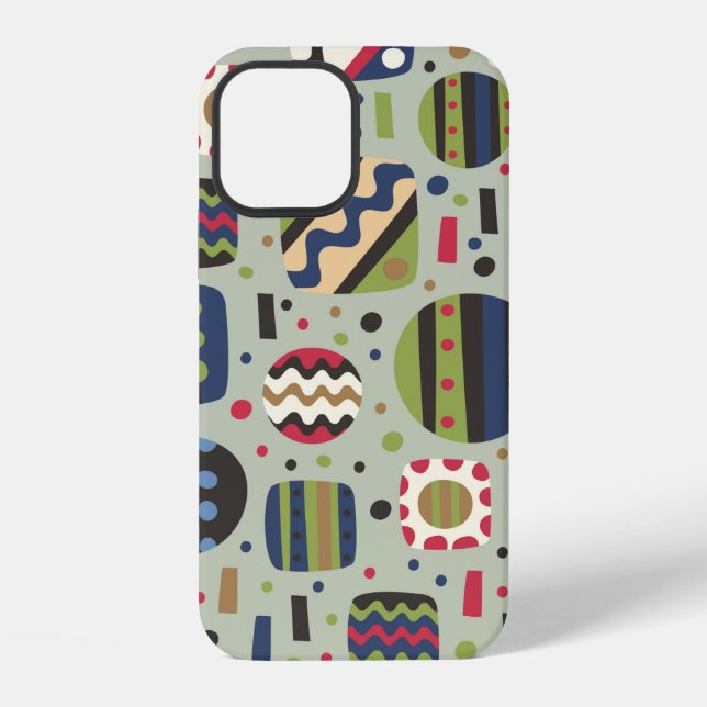abstract color pattern textiles, interior designli iphone case (Back)