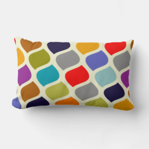 Abstract Color Pattern Throw Pillow