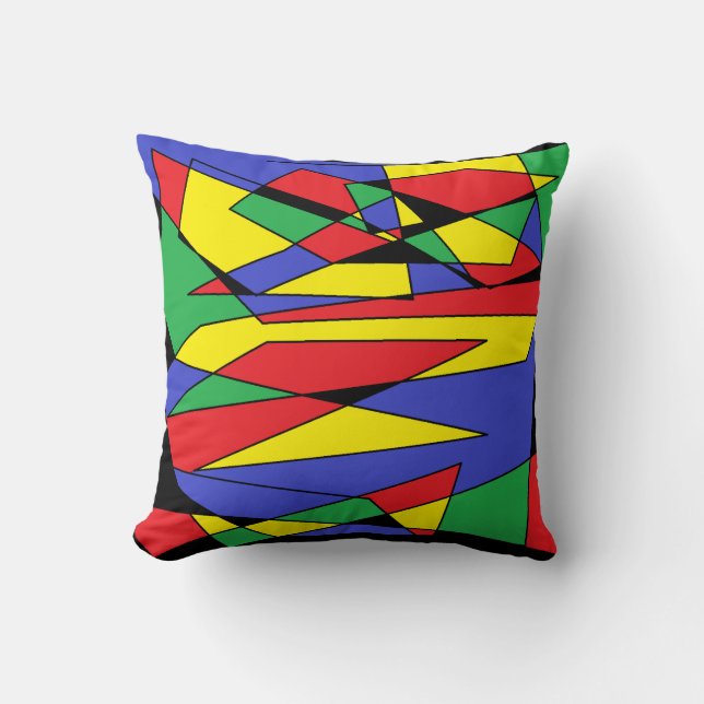 Abstract Color Pillow (Front)