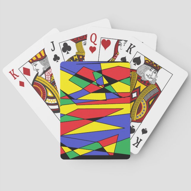 Abstract Color Playing Cards (Back)
